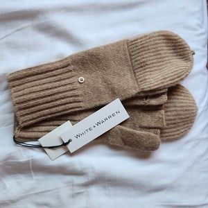 White and Warren Cashmere Pop Top Gloves